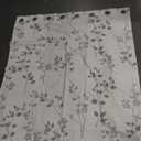 Beauoop Floral 100% Blackout Curtains 2 Panels for Bedroom Living Room Grey White Flower Patterned Room Darkening Thermal Insulated Soundproof Grommet Window Treatments Drapes, 50X55 inches