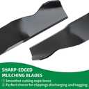 2105200320A Lawn Mower Blade, Compatible with 22" Daye/Hyper Tough, Snapper Mower Deck, Fit for MNA152701, MNA153002, Replace 84005313 with Round Center Holes and Two Oval Side Holes