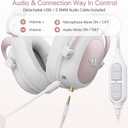 Redragon H510 Zeus White Wired Gaming Headset - 7.1 Surround Sound - Memory Foam Ear Pads - 53MM Drivers - Detachable Microphone - Multi Platforms for PC, PS4/3 & Xbox One/Series X, NS