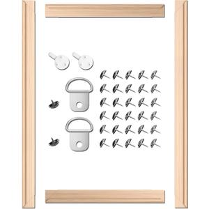 DIY Canvas Stretcher Bars 16x24 Inch Canvas Frame Kit - Easy to Assemble, Gallery Wrap Oil Frame Kits Canvas Wood Stretcher Bars- for Oil Paintings, Prints, Paint by Numbers & Posters