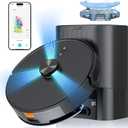 3-in-1 Robot Vacuum and Mop Combo, Self Emptying Station for 60 Days, Robotic Vacuum Cleaner with LiDAR Navigation & Max Strong 5000Pa Suction, 2.4G WiFi/Alexa/App Control, Self-Charging Base
