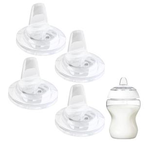 4Pcs Sippy Spouts Nipples Compatible with Natural Start Anti-Colic Bottles & C to Bottles, Soft Silicone Bottle Replacement Nipple Spout Nipples, BPA-Free, Variable Flow