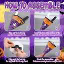 Ctosree 36 Pcs Halloween Treat Boxes Cone Halloween Boo Candy Box Bulk Pumpkin Ghost 6 Patterns Goodie Cookies Snack Boxes for Kid Trick or Treat School Party Favor Supplies Decoration (Spooky)