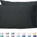 Sunflower King Pillowcases Set of 2, 100% Cotton King Size Pillow Cases 2, 2040 inches Black, Soft and Breathable