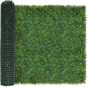 ODTORY Artificial Boxwood Roll Panels:40 X 120 in(33.5 sqft) UV-Anti Artificial Ivy Privacy Fence Wall Screen for Indoor Outdoor Green Grass Wall Decor & Ivy Fence Covering Privacy