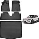 AIPOIL Floor Mats & Cargo Liner Set for Ford Mustang Mach E 2021-2025 All Weather Protection Full Set Custom Car Mats Accessories - Black