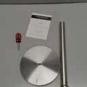 Paper Towel Holder Countertop with Weighted Base, One-Handed Design No Tipping Over, Stainless Steel Paper Towel Holder Stand in Brushed Nickel Finish