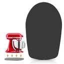 Mixer Slider Compatible with 4.5-5 QT Kitchen Aid Stand Mixers, Kitchen Countertop Storage Mover Sliding Caddy Mixer Slider Mat for Kitchen Aid Stand Mixer Accessories Attachment (Iron - Black)