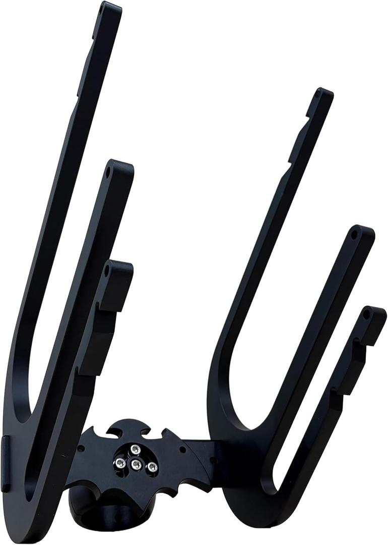 SurfWing Wakeboard/Surf Combo Tower Rack, Dual-Slot Wakesurf Board Rack Fits Surf Style, Hybrid, Skim and Wakeboards, Universal Boat Tower Mount