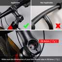 LERWAY Bike Stem Riser Extender MTB Handlebar Stem Adapter with Hex Key for 1-1/8" 28.6mm Fork Aluminum Black