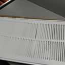 EZ-FLO 12 x 24 Inch (Duct Opening) Return Air Vent Cover for Wall or Ceiling, Solid Steel Return Air Filter Grille, HVAC Vent Cover, White, 61668