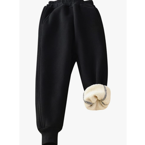 Gihuo Unisex Boys Girls Winter Warm Sherpa Lined Sweatpants Jogger XL