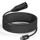 CableCreation USB C to XLR 6.6ft, Type C to XLR Male Audio Output Braided Stereo Cable for Amplifier, Speaker, Mixer Console,Work with Cellphone/Laptop/Tablet,Windows Macos iOS Android Linux