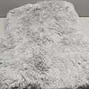 Bedfolks Waterproof Crate Bed, Plush Dog & Cat Kennel Pad with Removable Cover, Faux Fur, Washable, 23"x18", Solid Light Grey