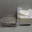 18x18x3 Inch Outdoor Square Corner Chair Cushions with Ties Set of 2, Water&Fade Resistant Thick Seat Cushion Pads for Garden Patio Dining Porch Furniture - Beige Linen