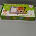 Busy Board Montessori Toys Wooden Sensory Board with 19 LED Light, Switch, Button Travel Activity Educational Learning Toddler Toys for 1-3 Year Old Boy and Girl