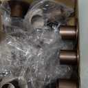 12 Pcs Brass Gold Taper Candle Holders Elegant Candlestick Set for Table Centerpieces, Festive Mantel Displays & Sophisticated Home Decor