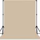 Photo Backdrop Beige Fabric Professional Photography Solution 8x10ft Seamless Design Eliminate Wrinkles Baby Shower Pregnant Women Shooting Scene Background