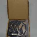 8Pcs 2020 Aluminum Extrusion Black Corner Bracket T Slot Inside L Shape Joint Angle Hardware Panel Mount Connector with Screws for 20 Series 20/20 2040 V Slot Extruded Aluminum Profile