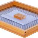 8-Frame Beehive Candy Board Dipped in Beeswax for Langstroth Hives, Assembled Winter & Early Spring Beekeeping Supplies - Holds Pollen Patty, Bee Hive Top Feeder for Overwintering (19.88" x 14" x 2")