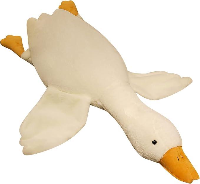 Goose Stuffed Animal, Soft Small Goose Plush, Cute Stuffed Goose, Duck Stuffed Animal - 20 inch, White