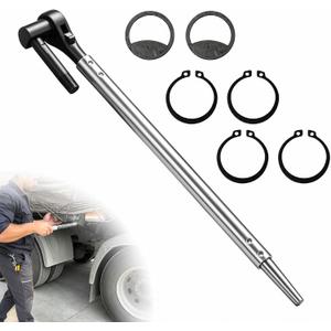 23 Inch Ratchet Cargo Winch Tensioner Wrench, Ratcheting Wrench Tool for Flatbed Trailer Winches for Flatbed Trailer Cargo Tie Down System Alloy Steel Strap Winder