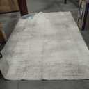 Rug in Taupe, Short Pile Rug for Living Room, Bedroom, Children's Room, Dining Room or Hallway 4x9 floor rug