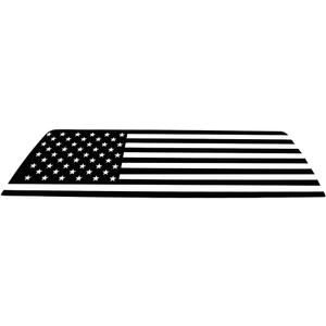 Rear Window USA Flag Decals Compatible with Hummer H3 2005-2009, Tailgate Window Sticker, American Flag Rear Window Decal Sticker, Matte Black