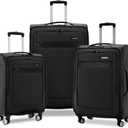 Samsonite Ascella 3.0 Softside Expandable Luggage with Spinner Wheels, 3-Piece Set (20/25/28), Black