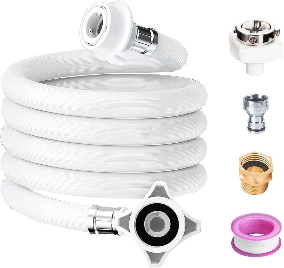 9.8 Ft Portable washing machine hoses, washer hoses,Used for quick connect of Twin Tub washing machine and mini washing machine water supply line, PVC (9.8FT/ 3M)