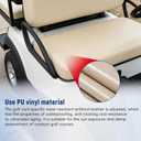 Waltyotur Tan Golf Cart Front Seat Bottom Replacement for EZGO Medalist TXT 1994-2013 Gas Electric Golf Cart