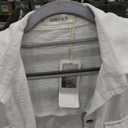 Long Button Down Bikini Cover Up Shirt, Small