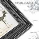 18x24 Black Antique Baroque Poster Frame, Tempered Glass, 1 Pack