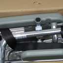 3-in-1 Aluminum Bedside Commode Toilet Shower Chair with Swivel Wheels 6.3 qt Bucket 4 Brake Casters Tool-Free Assembly Support Up to 300 lbs Height Adjustable Lightweight