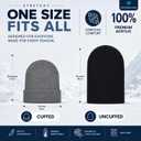 Thick Winter Beanie for Men Women Stretchy Thermal Knit Premium Cuffed Hat Skull Cap Toboggan