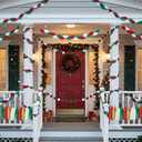 Pasimy Christmas Party Decorations Red Green Honeycomb Garlands Honeycomb Ball Garlands Tassel Banner for Christmas Birthday Wedding Baby Bridal Shower Decorations Supplies Kit