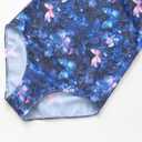 RONGTAI Gymnastics Leotards for Girls Long Sleeve Unitards Biketards with Shorts Matching Hair Scrunchie Outfits 3-12 Years (6-7 Years, Butterfly)