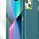 AICase for iPhone 13/iPhone 14 Case(6.1") with Glass Screen Protector,Heavy Duty Drop Protection Full Body Rugged Shockproof/Dust Proof Military Protective Tough Durable for iPhone 13/14 6.1"_7