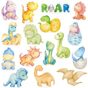 Dinosaur Baby Shower Decorations 48pcs Dinosaur Cupcake Toppers for Dino Birthday Party Decoration for Dinosaur Party Dino Roar Theme Baby Shower Supplies