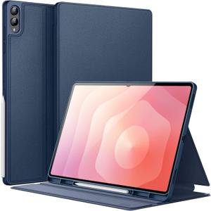 JETech Case for Samsung Galaxy Tab S11 Ultra with S Pen Holder, Slim Folio Stand Protective Tablet Cover, Multi-Angle Viewing, Auto Sleep/Wake (Navy)