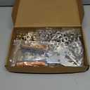 Grommet Kit of 1/4" and 3/8" Punch with 500 Pcs Metal Eyelets,Handheld Heavy Duty Eyelet Pliers Rivet Press Tool Set for Tarps Leather Crafts Fabric Tents Canvas