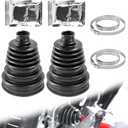 2PCS CV Boot Repair Kit with Stainless Clamps Accessories, CV Axle CV Joint Boot Replacement for Cracked CV Boot Fits Fits 1.02in-1.34in Shafts for Cars, Trucks, SUVs | CV Boot Repair Kit with Stainless Clamps Accessories