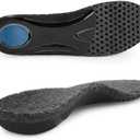 riemot Women's Arch Support Warm Insoles Comfort Lamb Wool Replacement Shoe Inserts Plantar Fasciitis Relief High Arch Orthotics Inserts for Work Boots Slippers Grey US9/ EU40