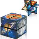 Star Cube Magic Cube Set, 2 in 1 Yoshimoto Cube for Kids and Adults, Toy for Boys and Girls Ages 8-12