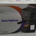 Philips Baristina Espresso Machine, Grind, Tamp & Brew Coffee Beans in One Swipe, Compact, 16 Bar Pump Pressure, Automatic Grinder, Black with Natural Green Portafilter (BAR321/64)