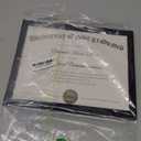 upsimples Certificate Frame with Clear Plexiglass, 8.5 by 11 Picture Diploma Document Degree Frames for Wall and Tabletop, Black, 1 Pack