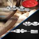 Spurtar 36" Braided Throttle Cable Kit, Compatible with 97-07 Chevrolet/Chevy LS1 Engine 4.8L 5.3L 5.7L 6.0L, 36in Accelerator Throttle Cable Repair Kit Stainless Steel Swap Fuel Line