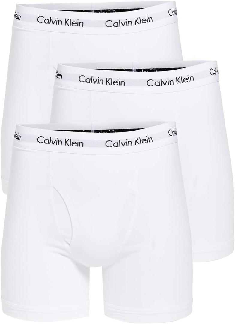 Calvin Klein Men's Cotton Stretch 3-Pack Boxer Brief (Large)