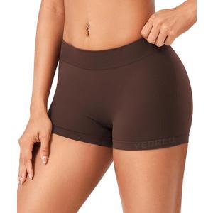 Women Workout Booty Shorts Low Rise 2.5" Impact Scrunch Lifting Biker Gym Hot Shorts Spandex for Yoga Running, S