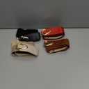 WERFORU Women Thin Elastic Belts,Skinny Stretch Vintage Fashion Waistband for Dress with Gold Buckle 4 Pack (S:Fit Size 25"-30", Black+brown+beige+red)